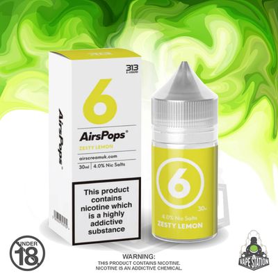Airscream - AirsPops 313 Zesty Lemon - 30ml - 40mg