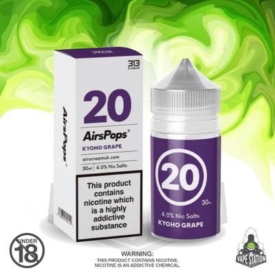 Airscream - AirsPops 313 Kyoho Grape - 30ml - 40mg