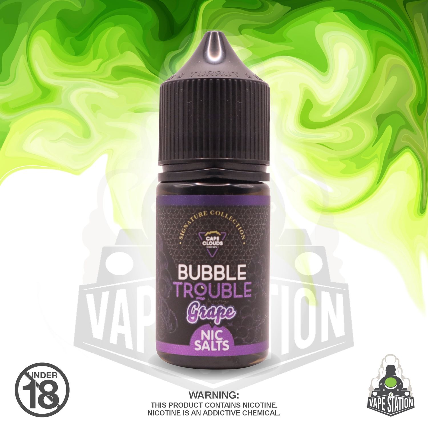 Cape Clouds - Bubble Trouble Grape - 30ml - 25mg - Nic Salts
