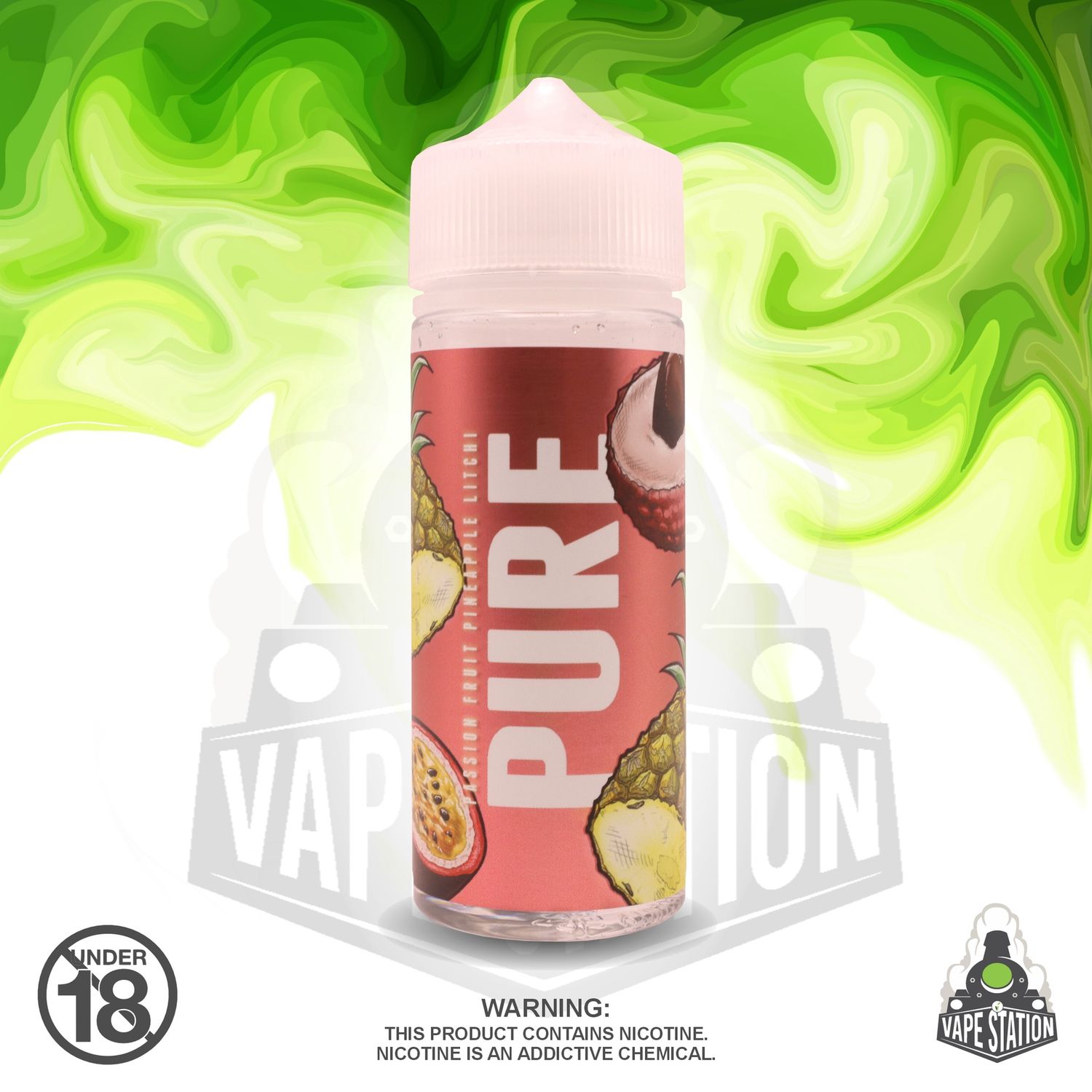 Pure Red -120ml LONGFILL KIT - 3mg