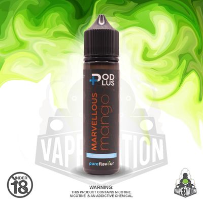 Pods Plus - LONGFILL 60ml SALTS 25mg - Marvelious Mango (Flavour Only)
