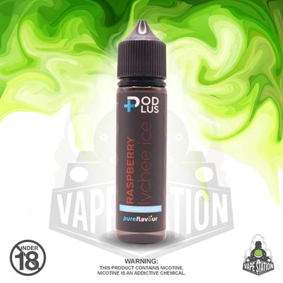 Pods Plus - LONGFILL 60ml SALTS 25mg - Raspberry Lychee Ice (Flavour Only)
