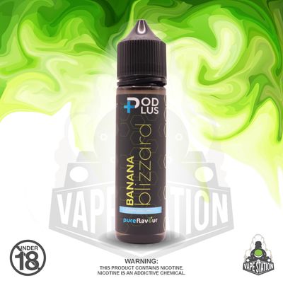 Pods Plus - LONGFILL 60ml SALTS 25mg - Banana Blizzard (Flavour Only)
