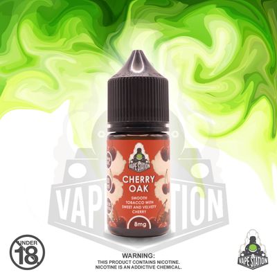Vapestation - Cherry Oak - 30ml - 8mg (MTL freebase)