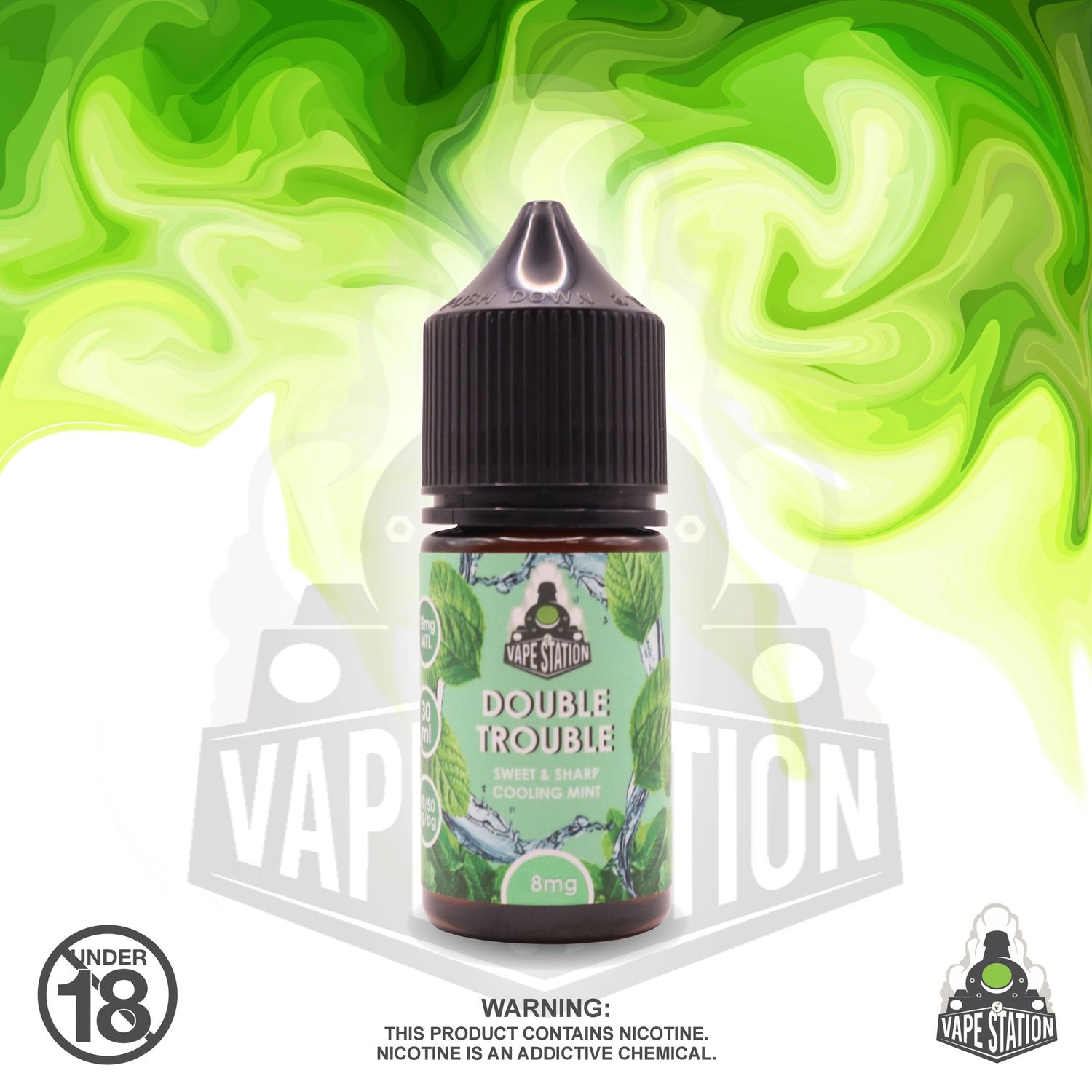Vapestation - Double Trouble - 30ml - 8mg (MTL freebase)