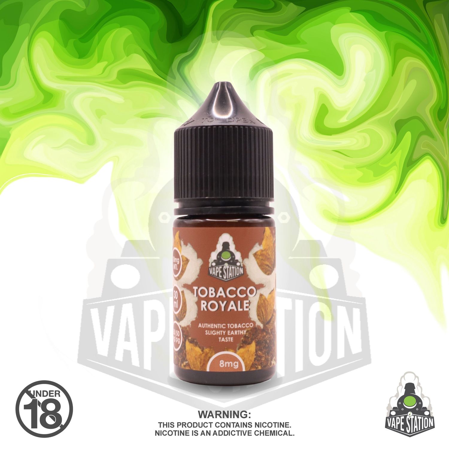Vapestation -Tobacco Royale - 30ml - 8mg (MTL freebase)