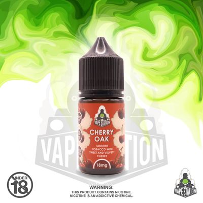 Vapestation - Cherry Oak - 30ml - 18mg (MTL freebase)