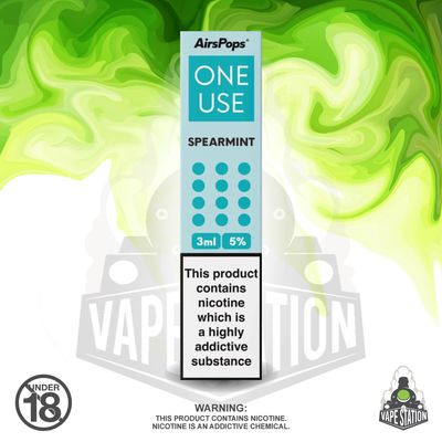 Airscream - AirsPops One Use 3ml - Spearmint - 5%
