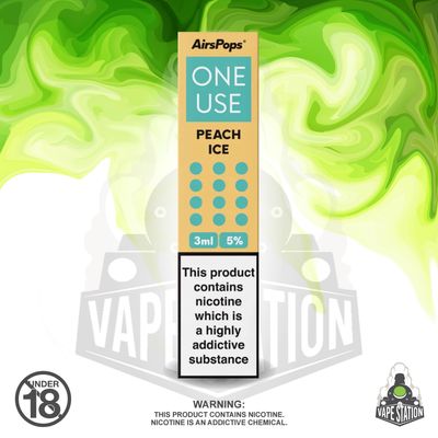 Airscream - AirsPops One Use 3ml - Peach Ice - 5%