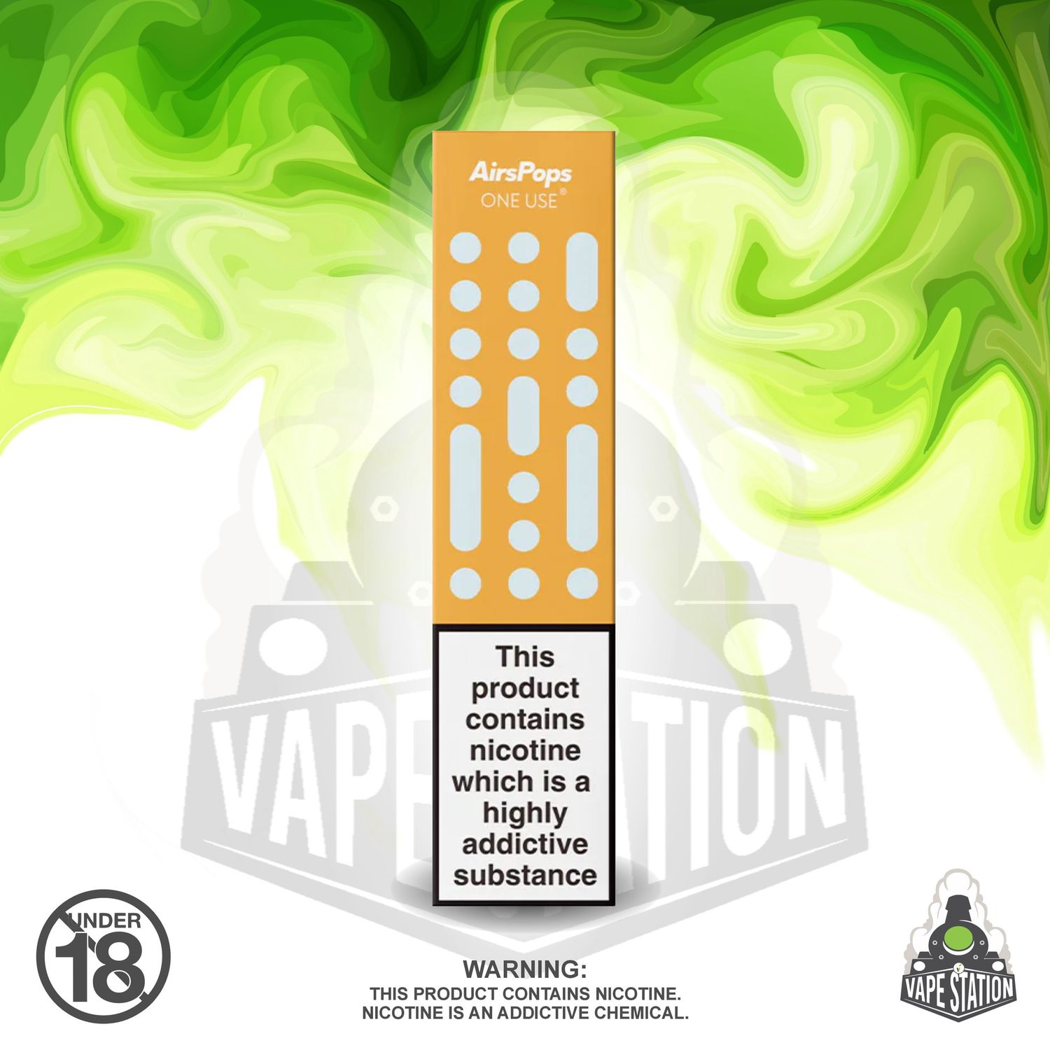 Airscream - AirsPops One Use 3ml - Freezy Orange - 5%