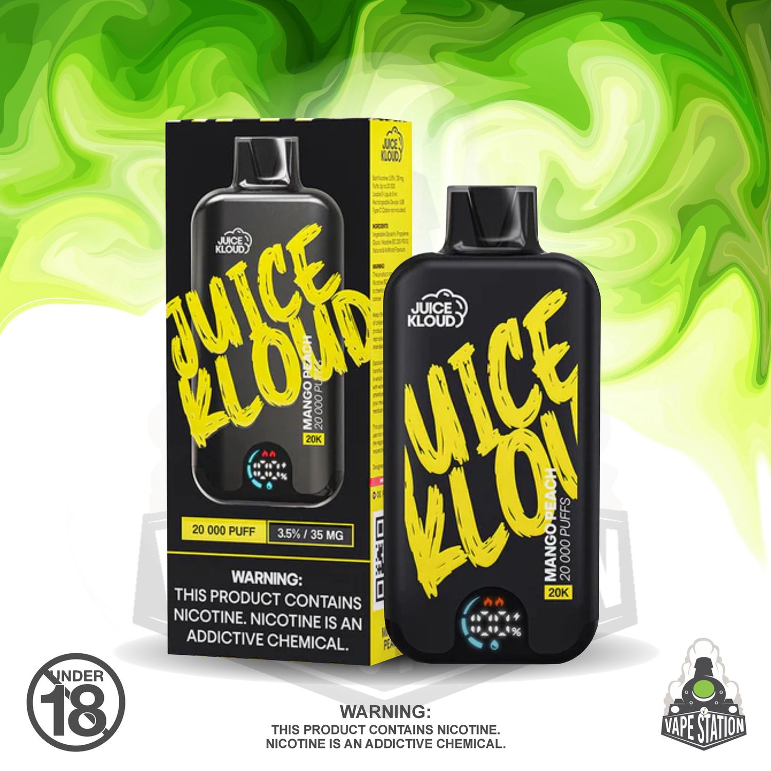 Juice Kloud -  20 000 Puff - Mango Peach - 35mg