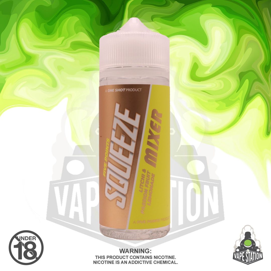 Squeeze - Passionfruit and Litchi  - 120ml - LONGFILL - 2mg (Flavour Only)