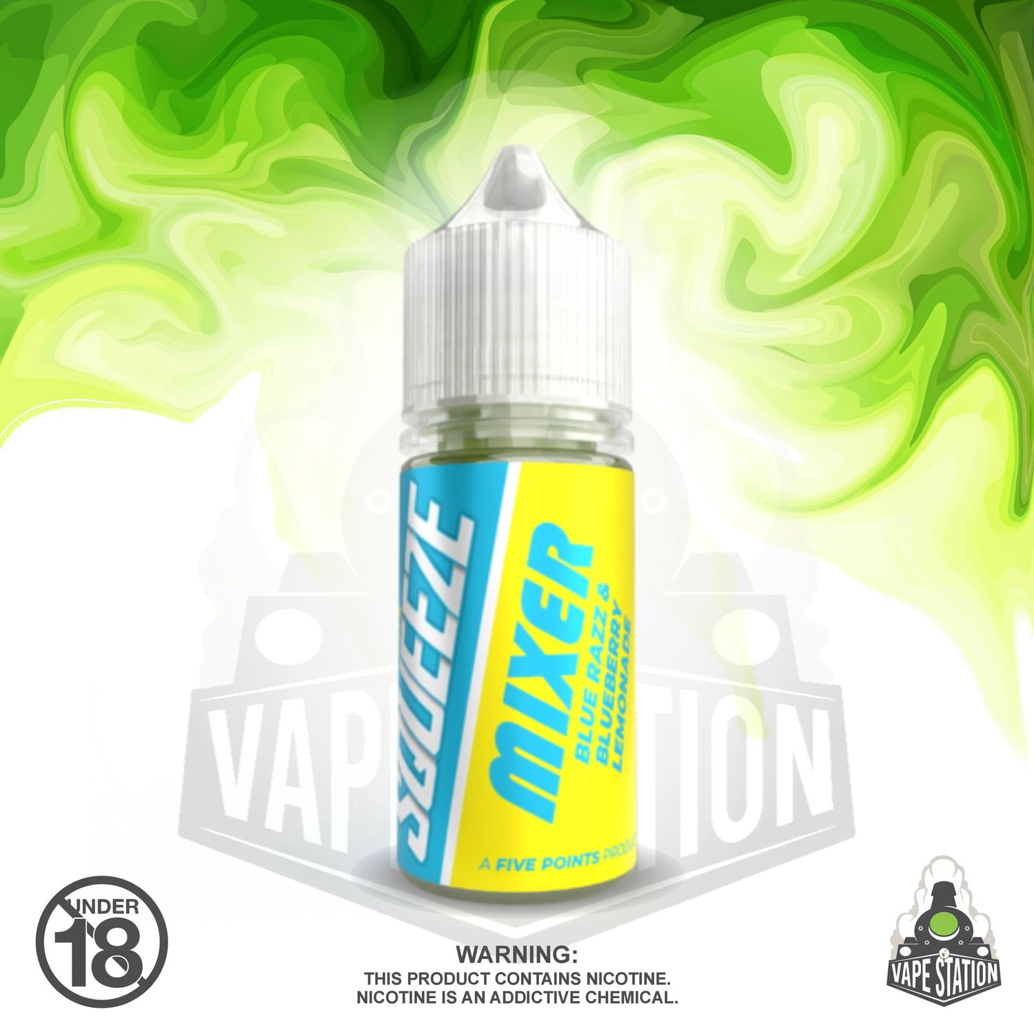 Squeeze - Blue Razz &amp; Blueberry Lemonade - 30ml - SHORTFILL - 35mg (Flavour Only)