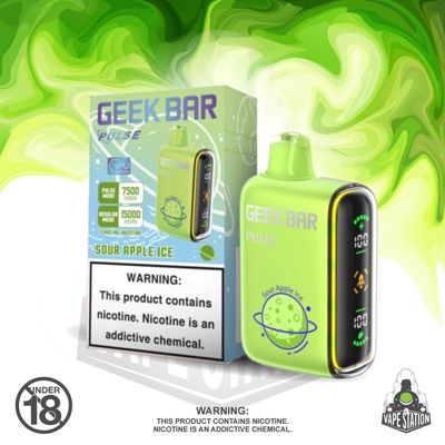 GeekBar Pulse - 15 000 Puff - Sour Apple ice  - 50mg