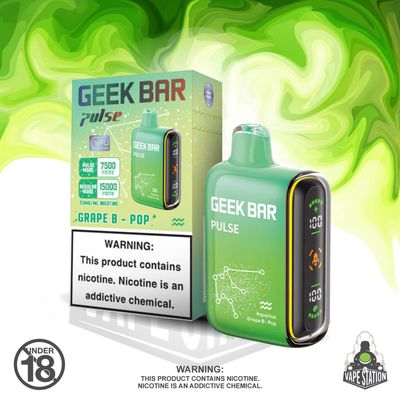 GeekBar Pulse - 15 000 Puff - Grape Blow Pop - 50mg