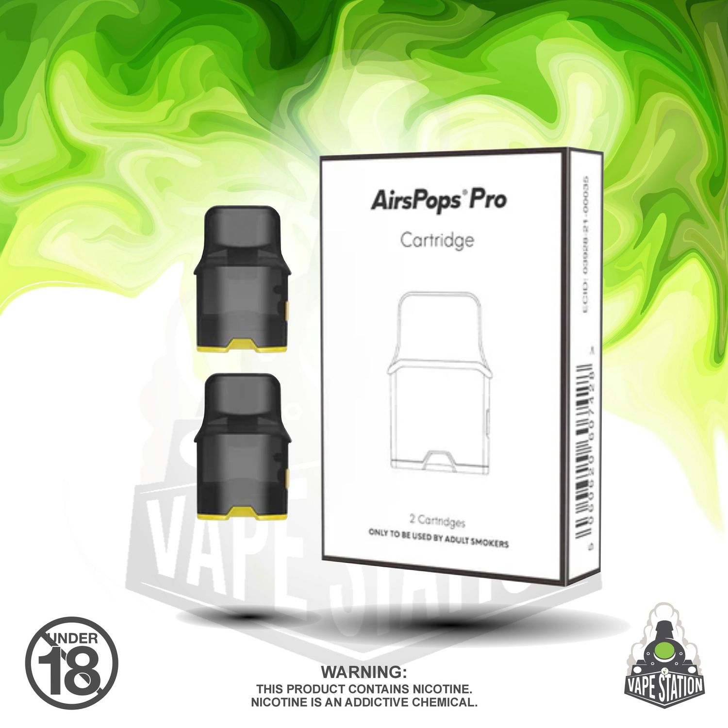 Airscream - AirsPops Pods Pro Cartridge (Replacement Pod) [2 pack]