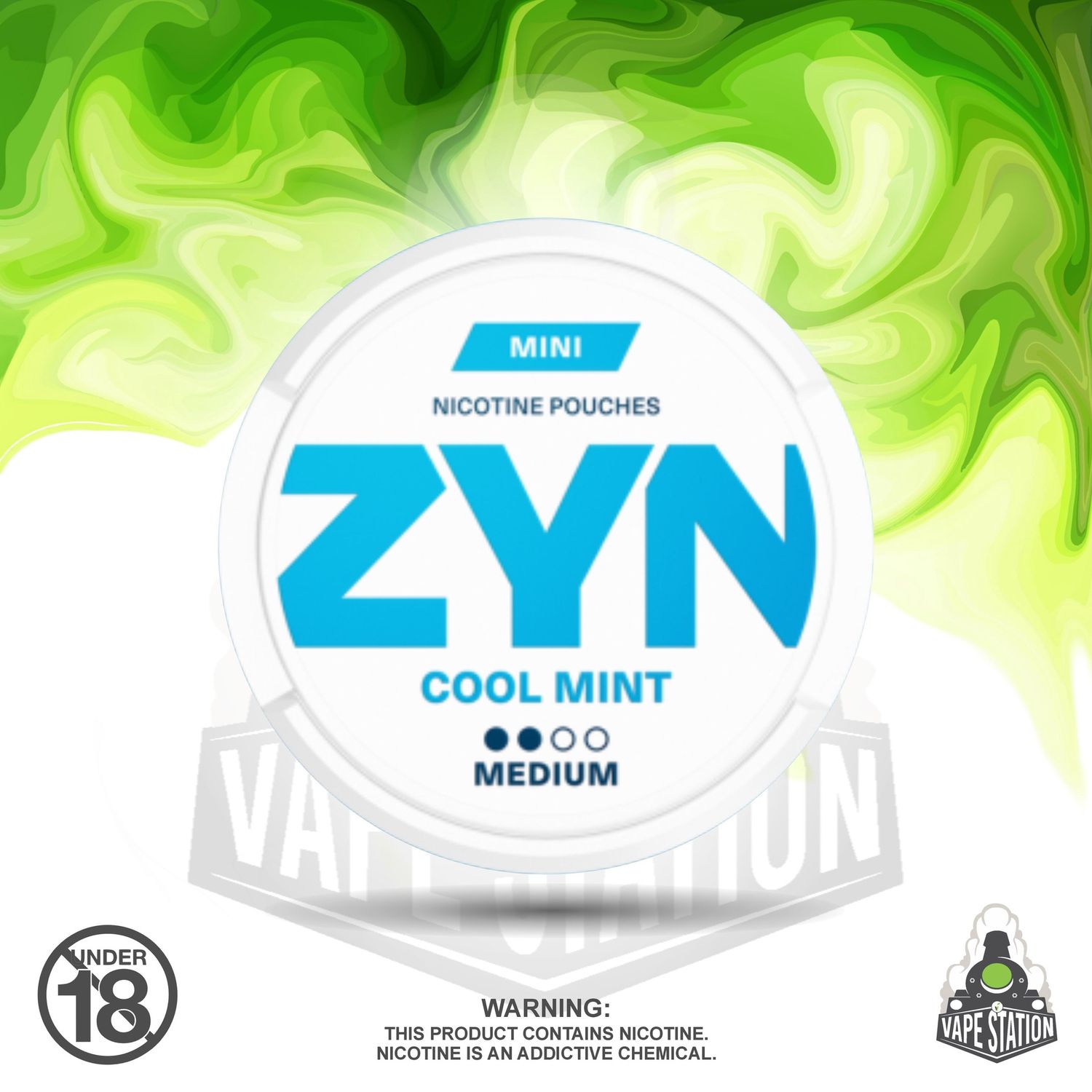 ZYN - Cool Mint Mini - Medium - 3mg (15 Pack)
