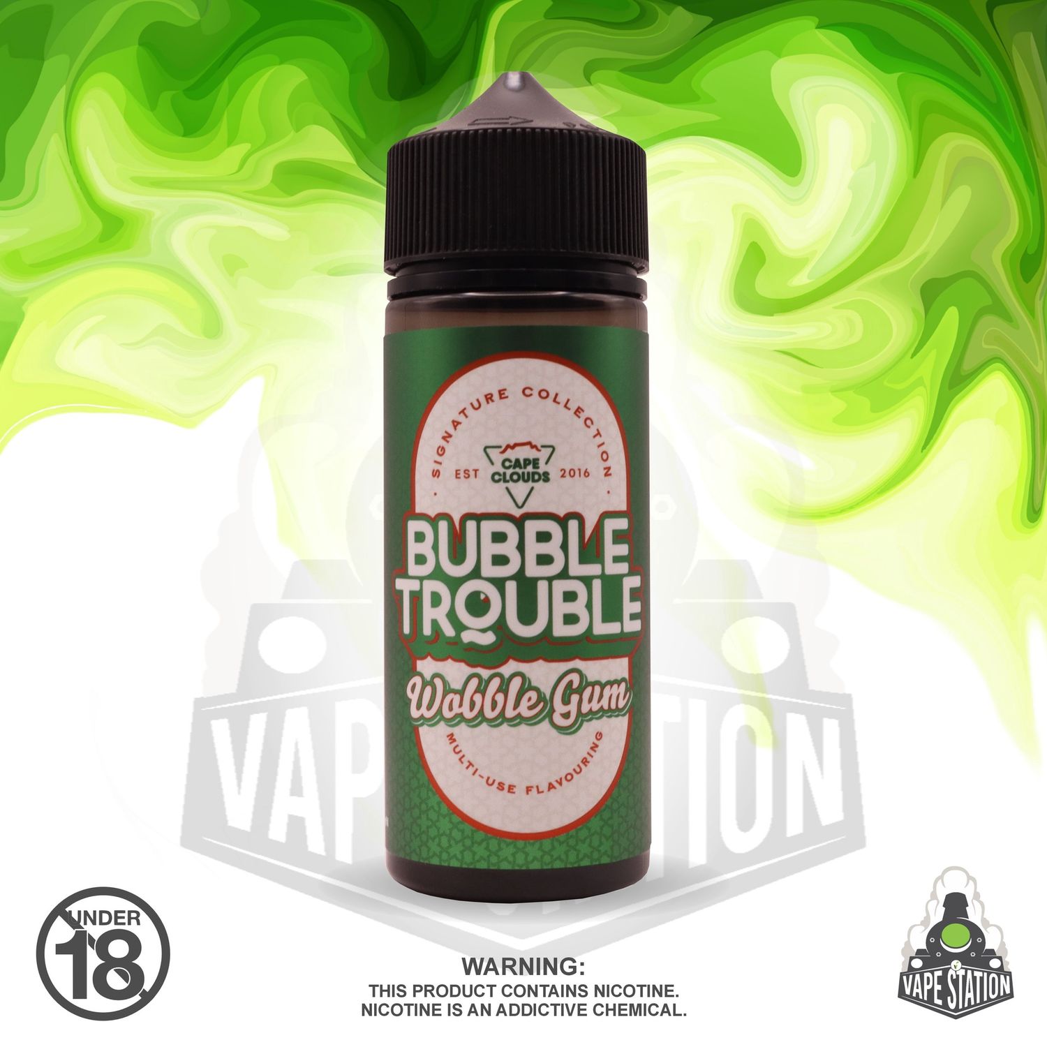 Cape Clouds - Bubble Trouble - Wobble Gum - 120ml LONGFILL (Flavour Only)