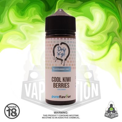 Drip &#39;n Go - Cool Kiwi Berries - 120ml LONGFILL (Flavour Only)