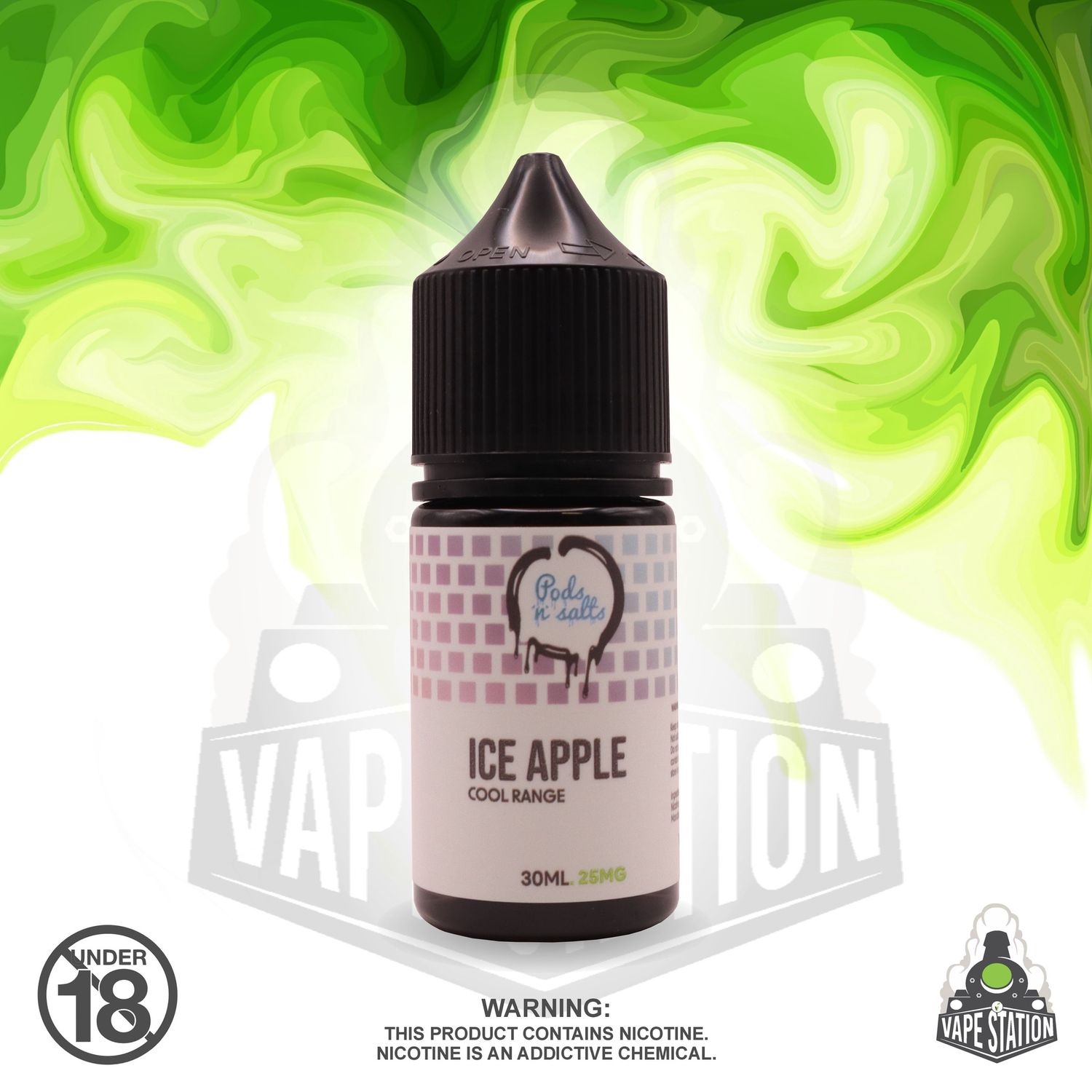 Pods &#39;n Salts - Apple Ice - 30ml - 25mg