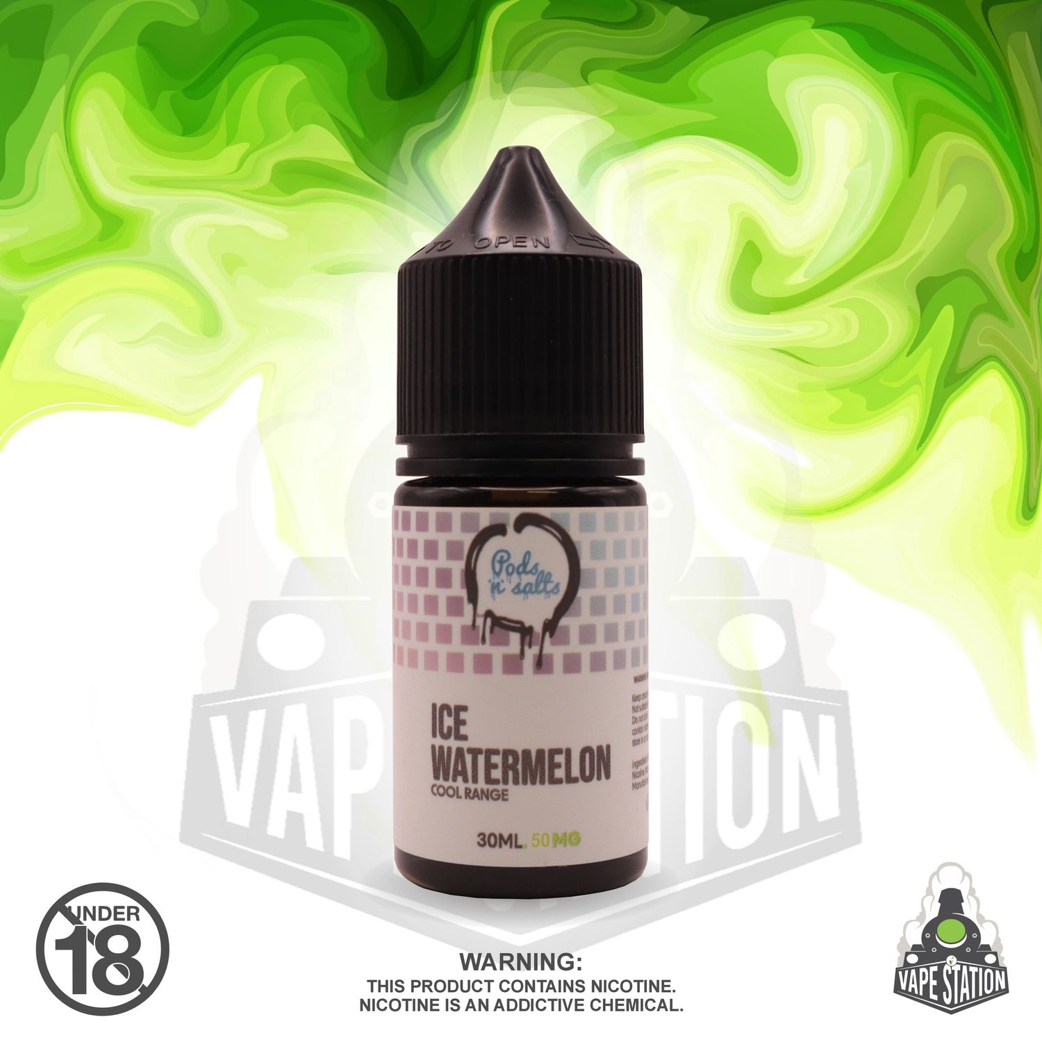 Pods &#39;n Salts - Watermelon Ice - 30ml - 50mg