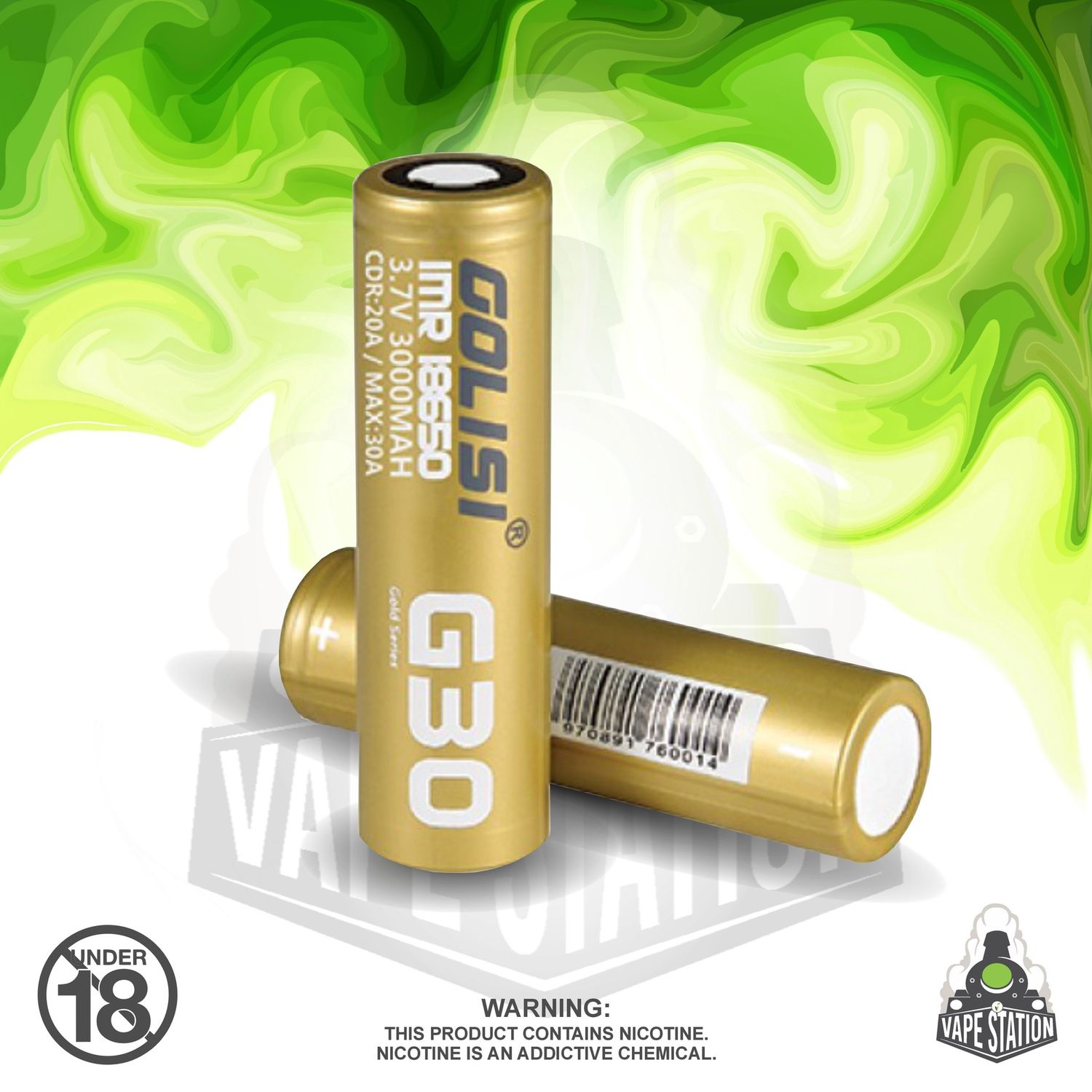 Golisi - G30 Battery - 3000mAh - 3.7V (2 pack)