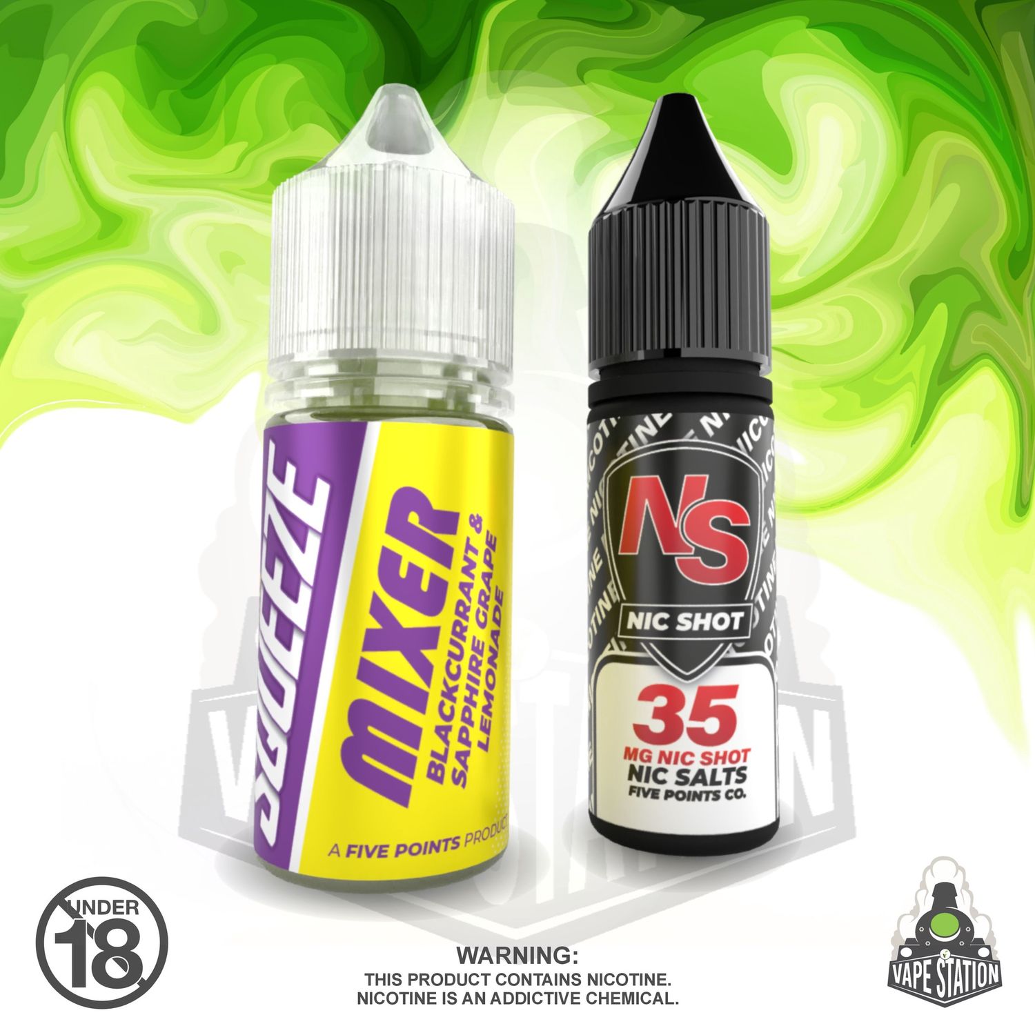 Squeeze - Blackcurrant  - 30ml KIT - Shortfill KIT- 35mg