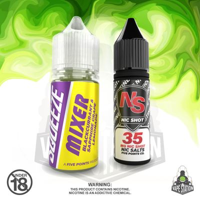 Squeeze - Blackcurrant  - 30ml KIT - Shortfill KIT- 35mg