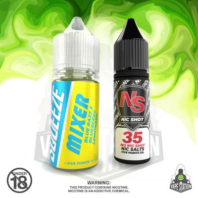 Squeeze - Blue Razz  - 30ml KIT - Shortfill KIT - 35mg