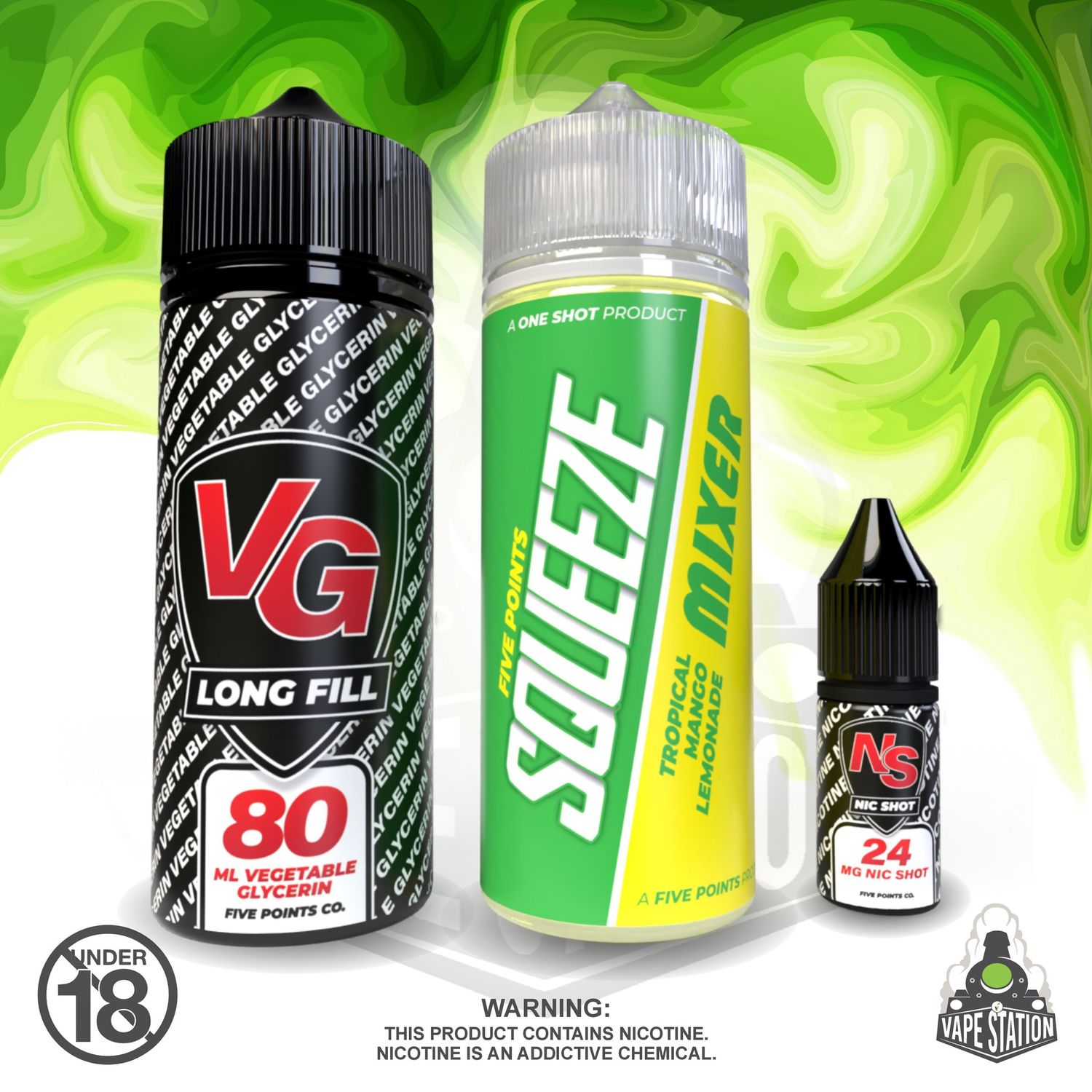 Squeeze - Mango - 120ml LONGFILL KIT- 2mg