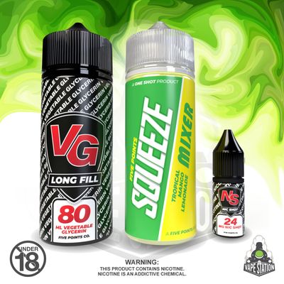 Squeeze - Mango - 120ml - LONGFILL KIT- 2mg