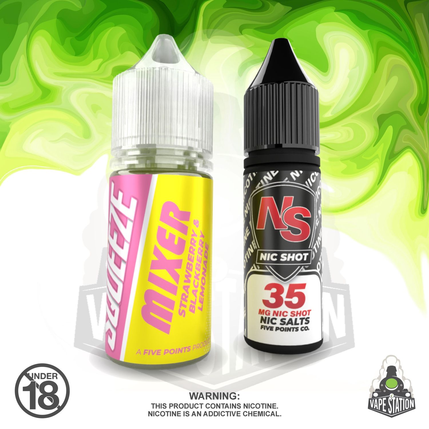 Squeeze - Strawberry  - 30ml KIT - Shortfill KIT- 35mg
