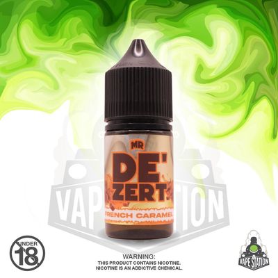 Binjai Mr De&#39;Zert - French caramel - 30ml - 50mg - Salt Nic
