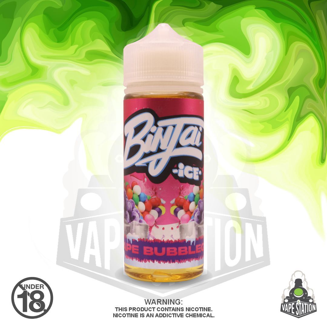 Binjai Ice - Grape Bubblegum - 120ml - 3mg
