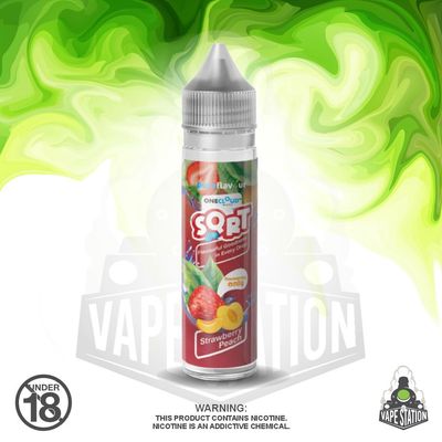 SQRT - Strawberry Peach - 60ml Longfill - 25mg (Flavour Only)