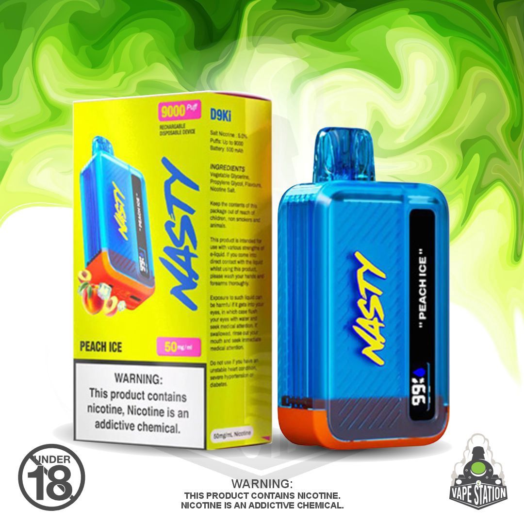 Nasty Bar - 9000 Puff - Peach Ice - 50mg