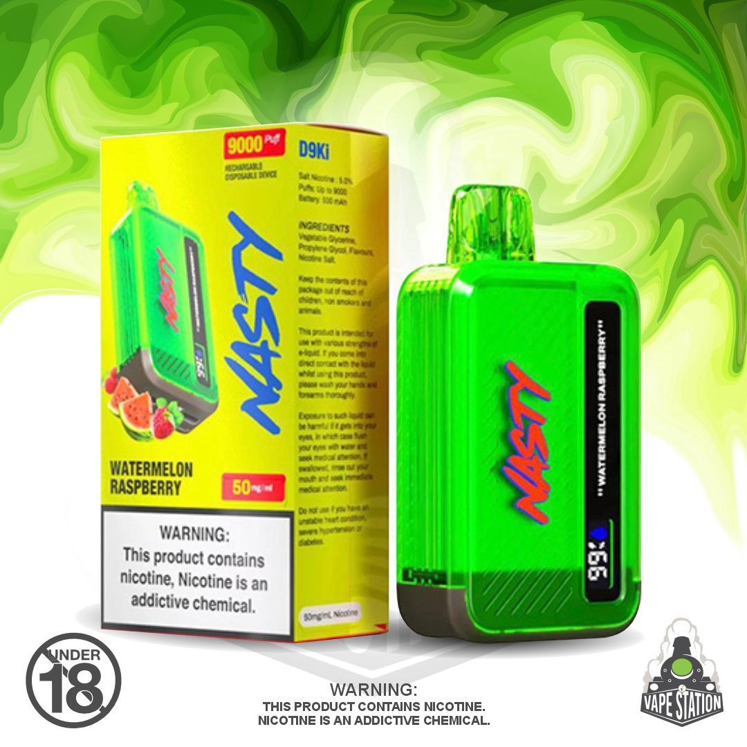 Nasty Bar - 9000 Puff - Watermelon Raspberry - 50mg
