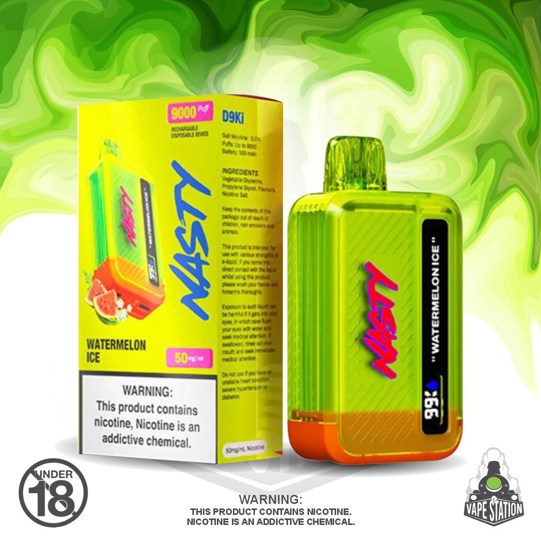 Nasty Bar - 9000 Puff - Watermelon ice - 50mg