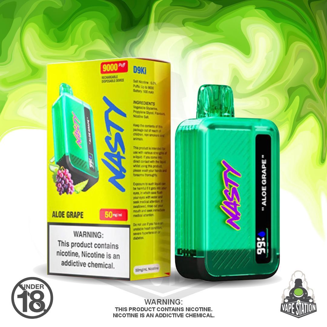 Nasty Bar - 9000 Puff - Aloe Grape - 50mg
