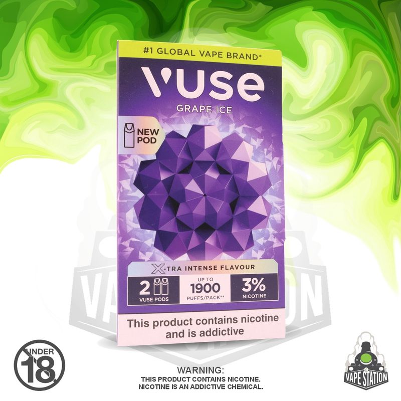 grape ice vuse pods E-Pods - best selling pods Color:Red Gold About | Chili Heads