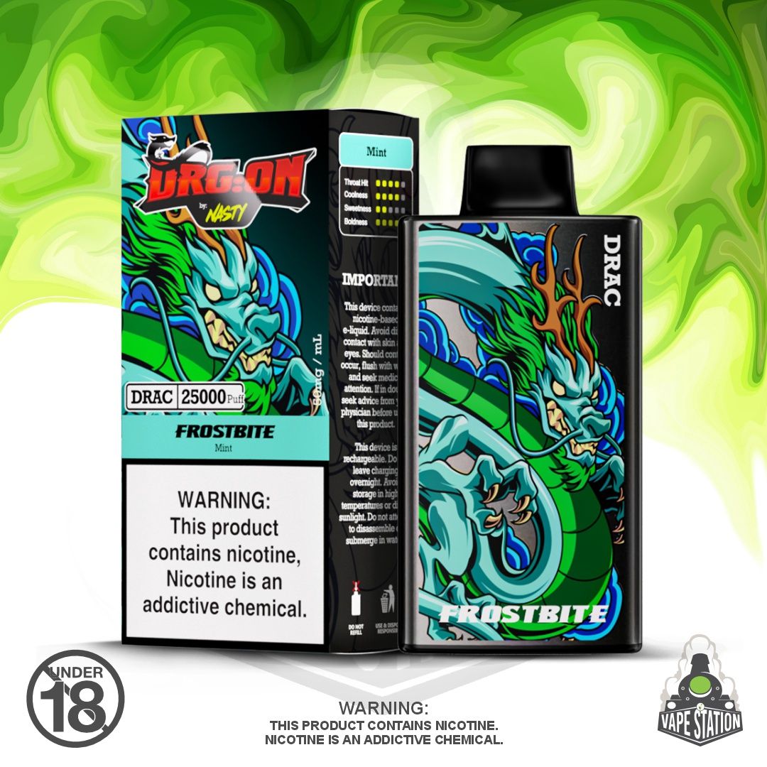 Nasty DragOn - 25 000 Puff - Mint - 50mg