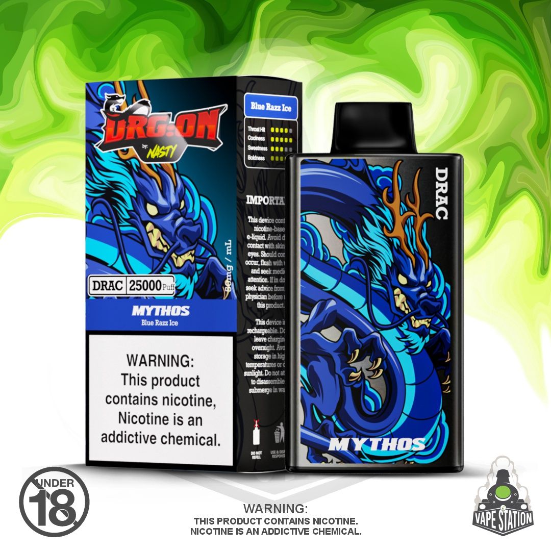 Nasty DragOn - 25 000 Puff - Blue Razz Ice - 50mg