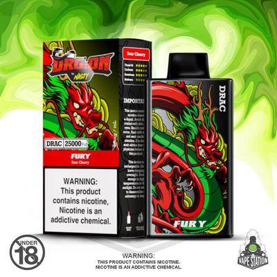 Nasty DragOn - 25 000 Puff - Sour Cherry - 50mg