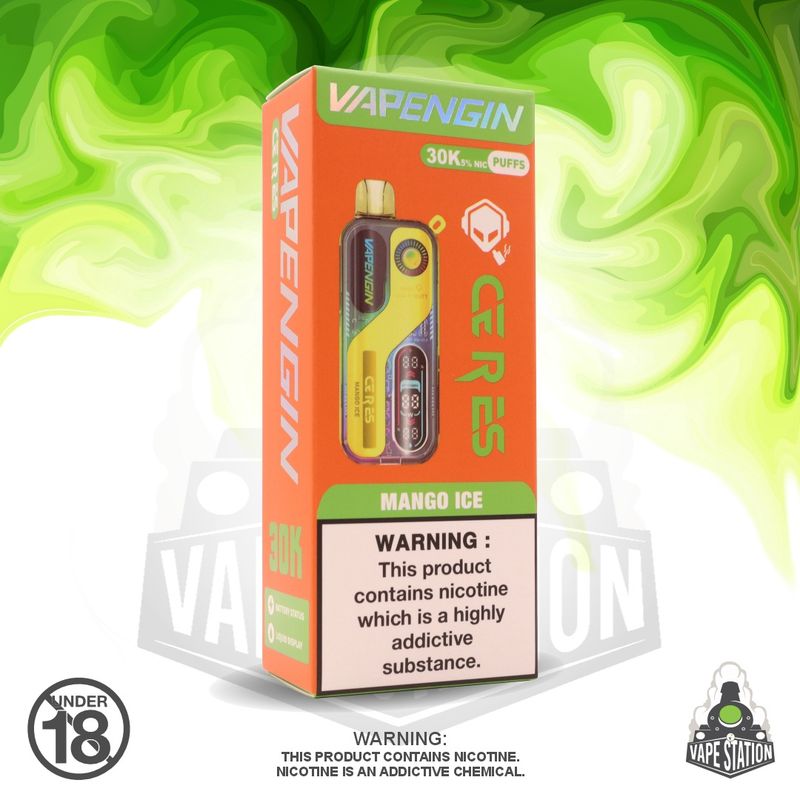 Vapengin Ceres - 30 000 Puff - Mango Ice - 50mg Vapengin Ceres - 30 000 Puff - Mango Ice - 50mg