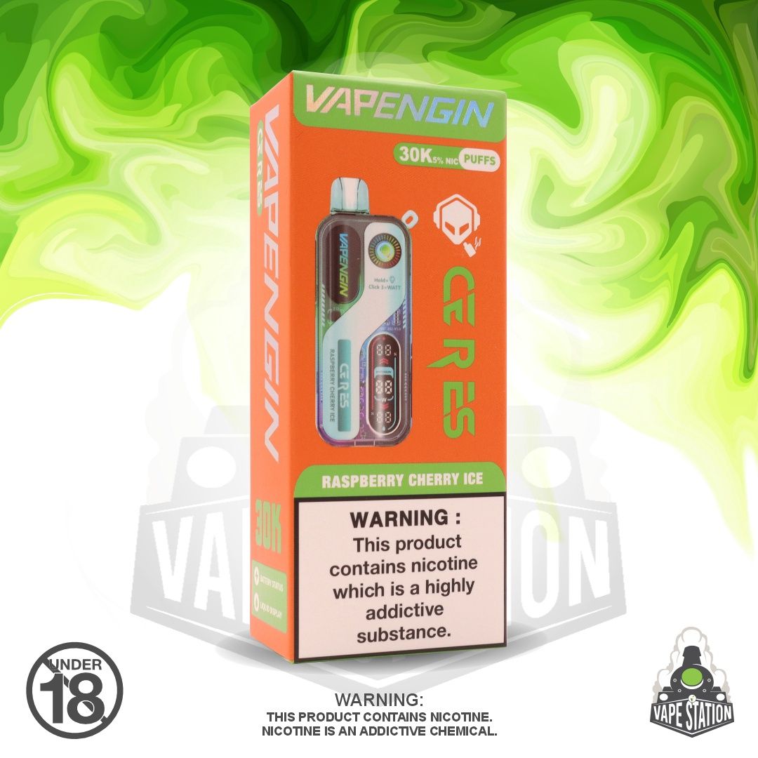Vapengin Ceres - 30 000 Puff - Raspberry Cherry Ice - 50mg