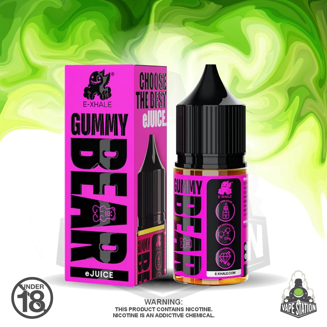 E-xhale - Gummy Bear - 30ml - 40mg - Salt Nic