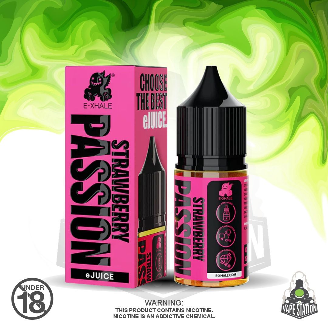 E-xhale - Strawberry Passion - 30ml - 40mg - Salt Nic