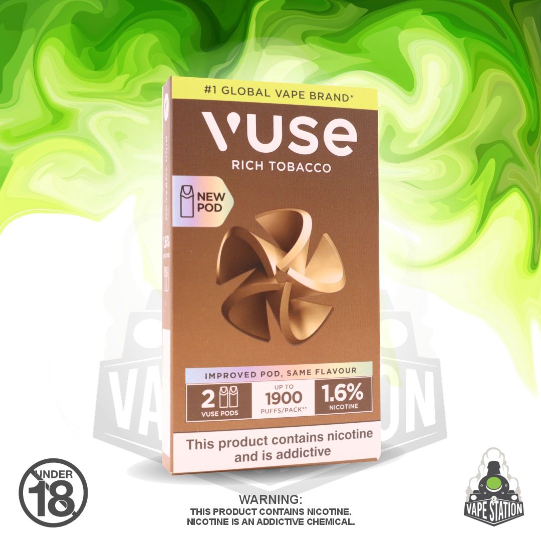Vuse e-Pods - Rich Tobacco 1.6 / 1.8%