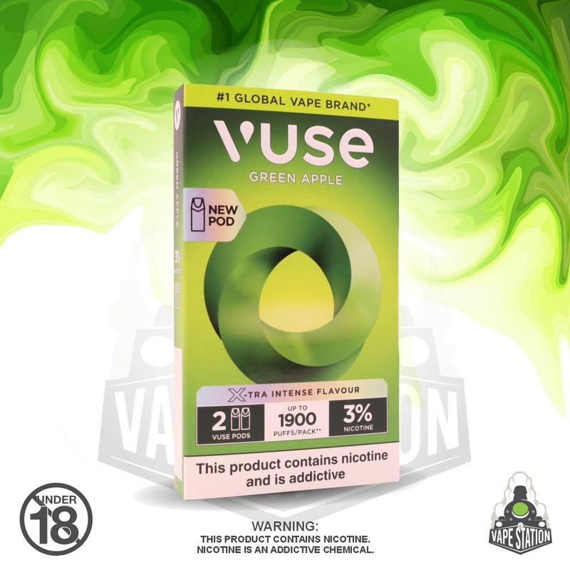elfbar elfa kaufen Vuse Pod Apple Sour/Green Apple - 2000 Züge
