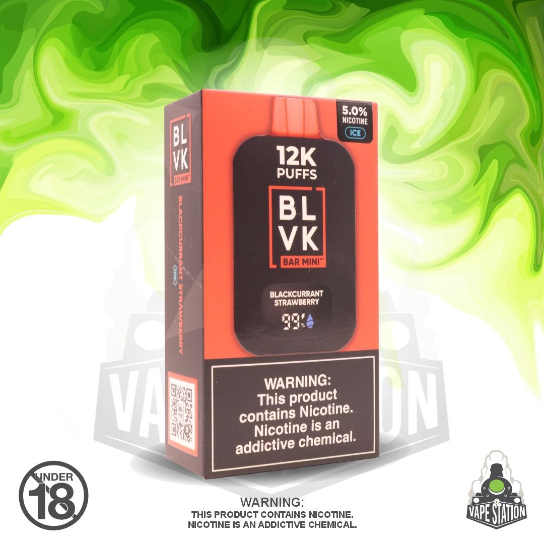 BLVK - 12000 Puff - Blackcurrant Strawberry - 50mg